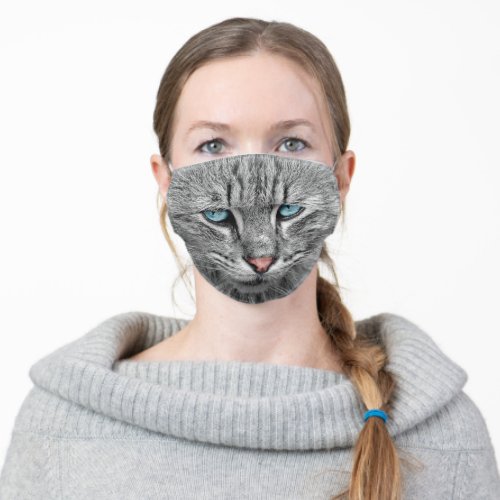 Cat facemark or add your own photo adult cloth face mask