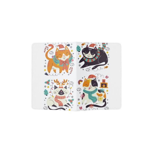 Cat Faces  Passport Holder (Cute cat's passport case,
sturdy and water resistant,
printed in full color!)