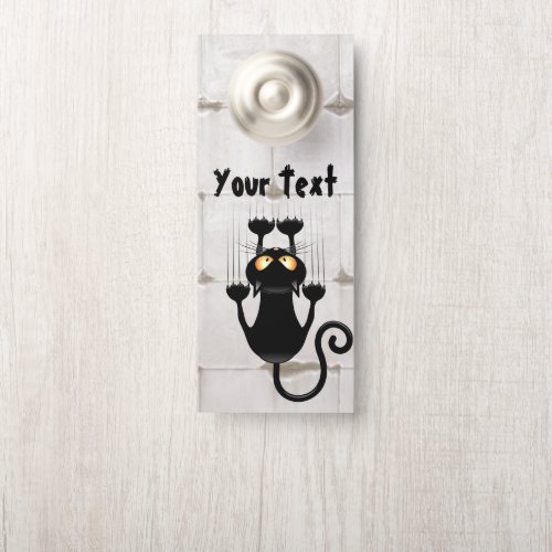 Cat Falling down fun cartoon character Door Hanger