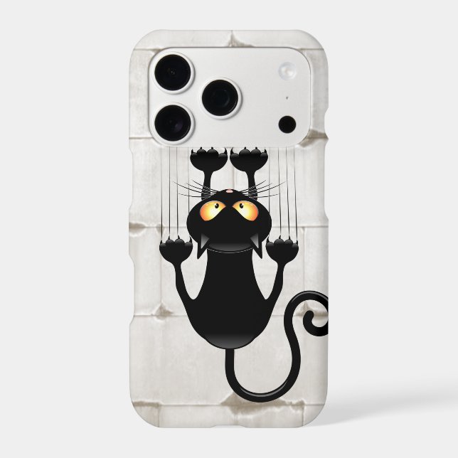 Cat Falling down fun cartoon character Iphone Case (Back)