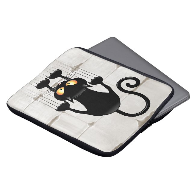 Cat Falling down fun cartoon character Laptop Sleeve (Front Top)