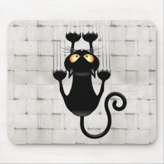 Cat Falling down fun cartoon character Mouse Pad