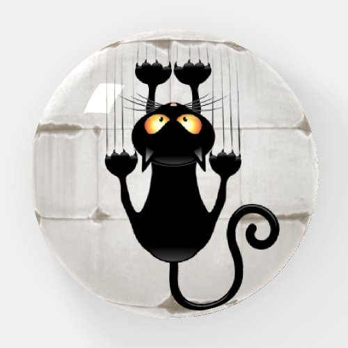 Cat Falling down fun cartoon character Paperweight