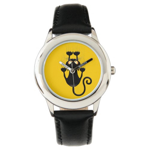 Cat Falling down fun cartoon character Watch