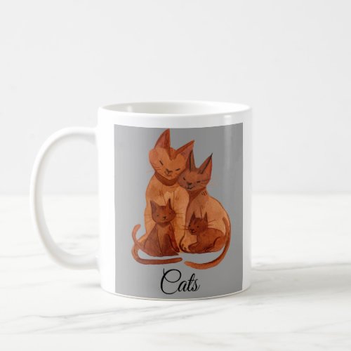 Cat familly Shirt for Cat Lovers Coffee Mug