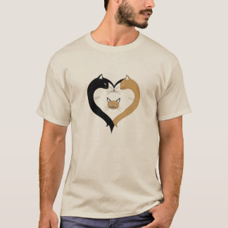 Cat Family Heart – Love & Unity T-Shirt