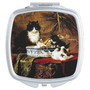 Cat Family, Henriëtte Ronner-Knip Makeup Mirror