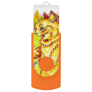 Cat Family in Garden Flash Drive
