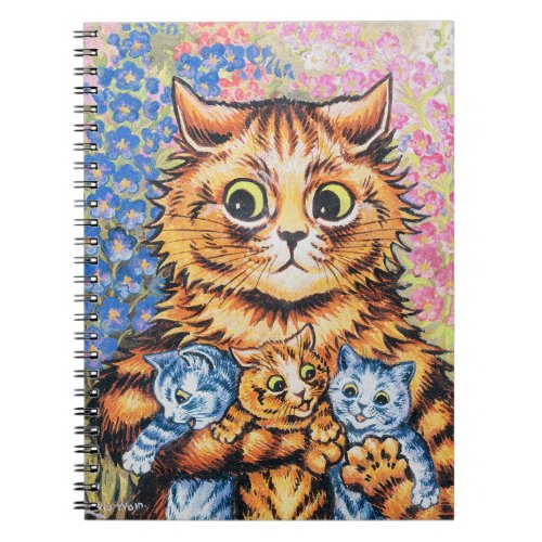 Cat Family  Louis Wain  Notebook