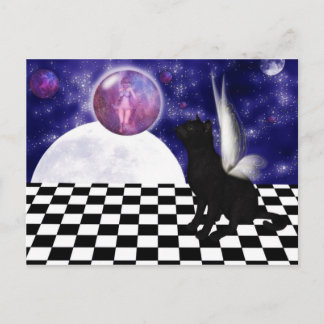CAT fantasy Postcard