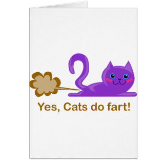Cat fart - farting cat cards