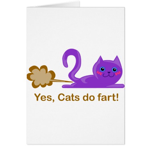Cat fart - farting cat cards (Front)