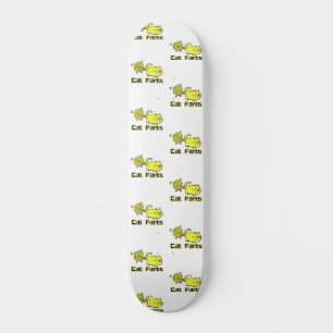Cat farts humor cute cats skateboard