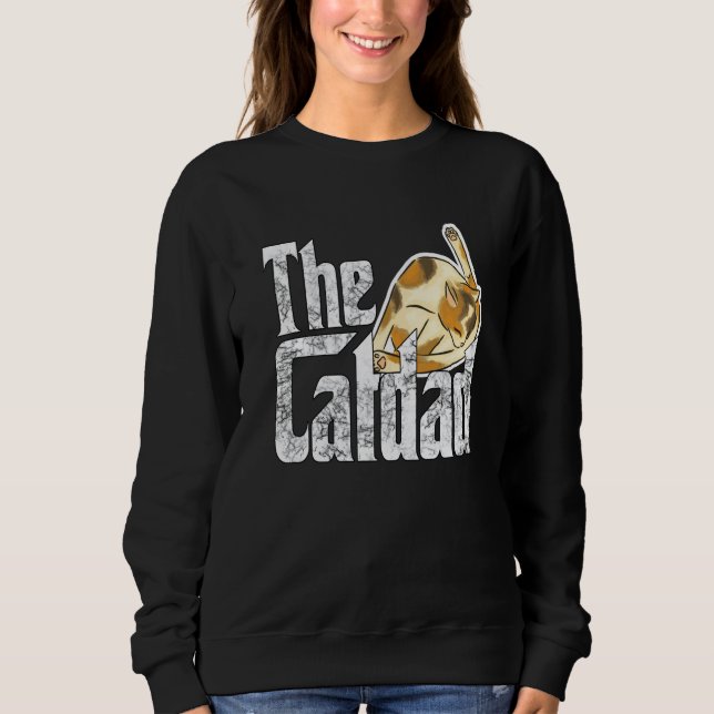 Cat Father The Catfather Crazy Cat Dad Papa Sweatshirt (Front)