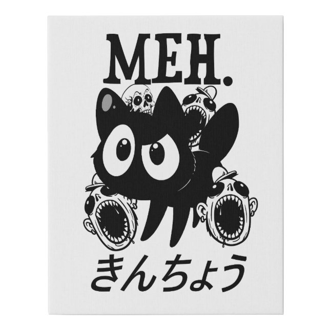 Cat Faux Canvas Print (Front)