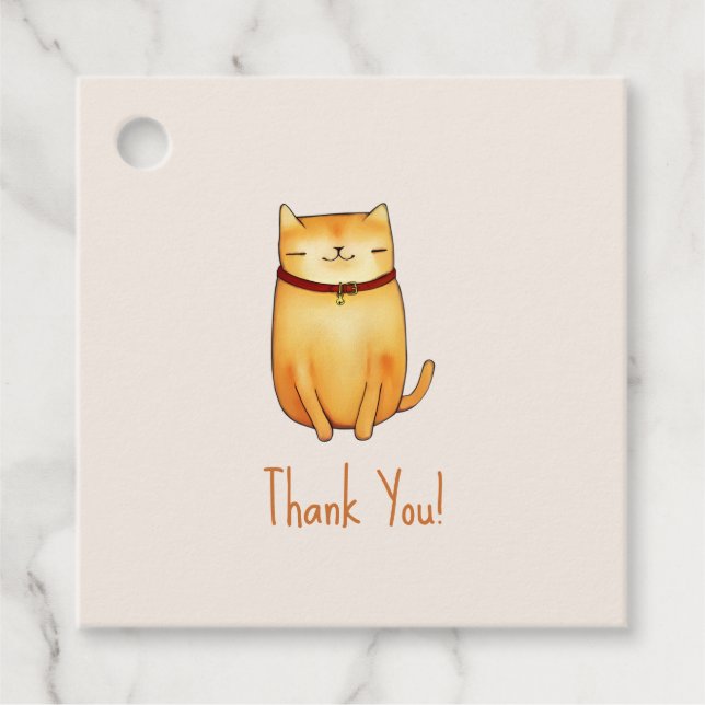 Cat Favor Tags (Front)