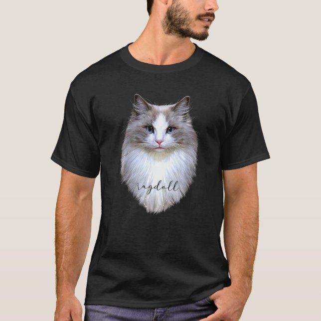 Cat Feline Kitten Adorable Cute Cat Art Novelty T-Shirt (Front)