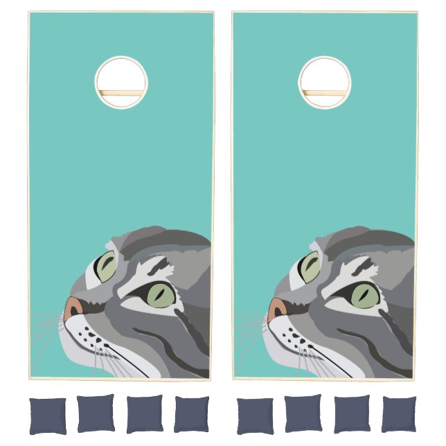 Cat Feline Pet Animal  Cornhole Set (Set)