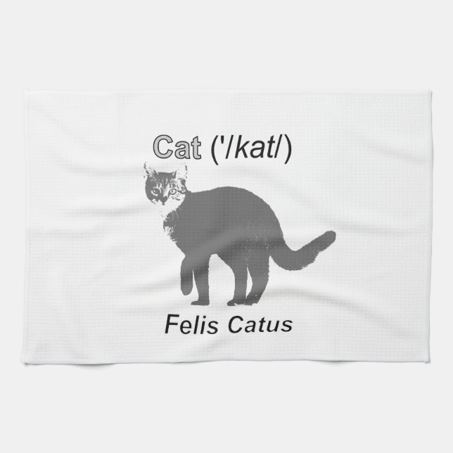 Cat Felis Catus Kitchen Towel (Horizontal)