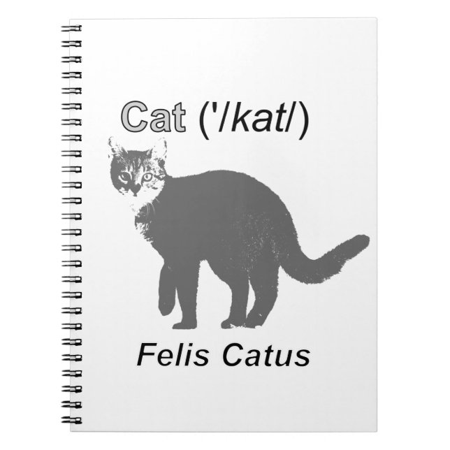 Cat Felis Catus Notebook (Front)