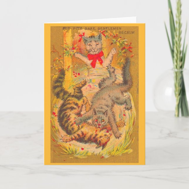  cat fight card (Front)