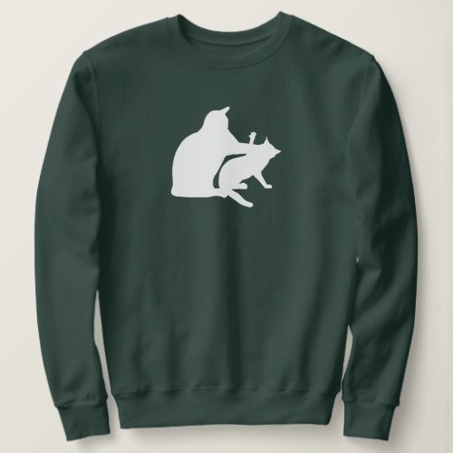 Cat Fight Funny Sweatshirt