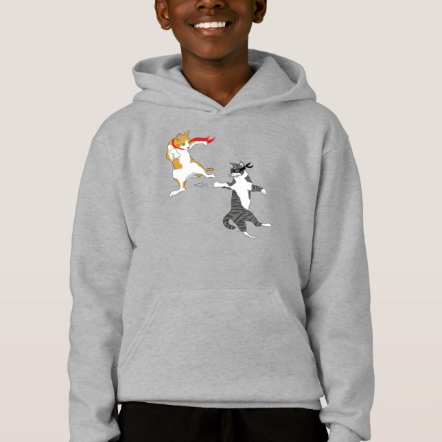 Cat fight hoodie (Front)