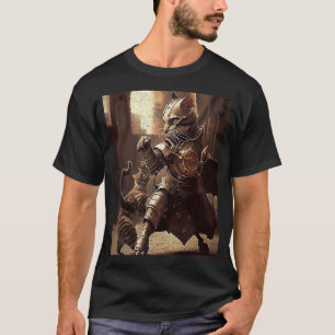 Cat Fighting Steampunk T-Shirt