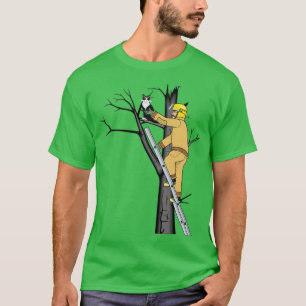 Cat Firefighter Fire Department Rescue Firefightin T-Shirt
