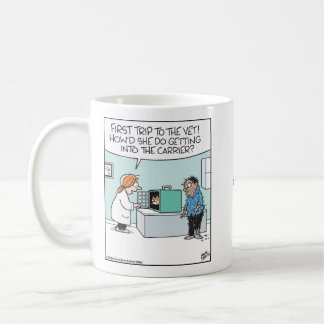 Cat first visit to Vet  Coffee Mug