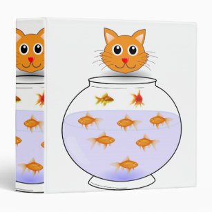 Cat fish children's school binder
