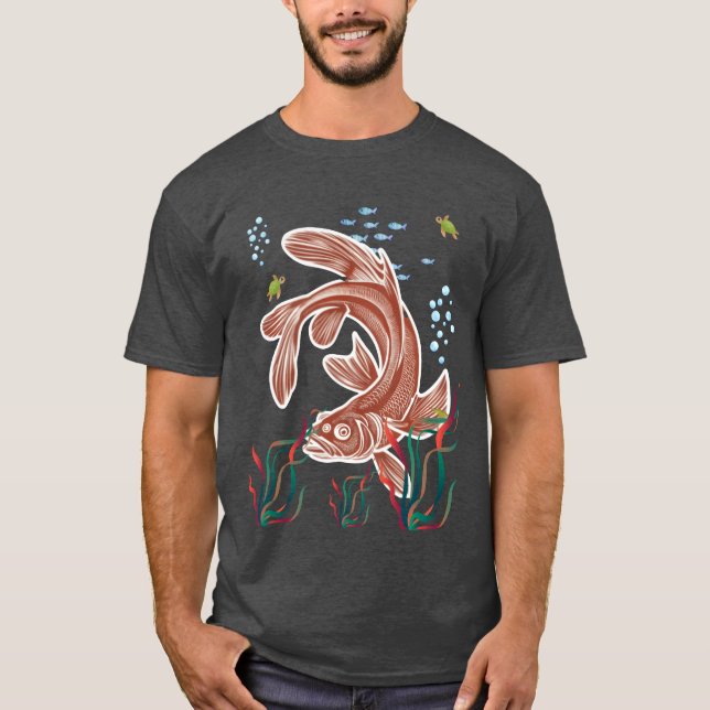 Cat Fish funny T-Shirt (Front)
