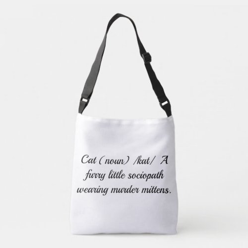 Cat Fish Glasses Cross Body Tote Bag