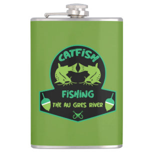 Cat Fishing  Au Gres Flask