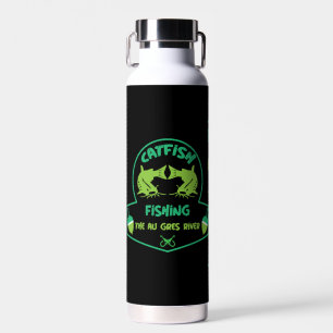 Cat Fishing Au Gres Water Bottle