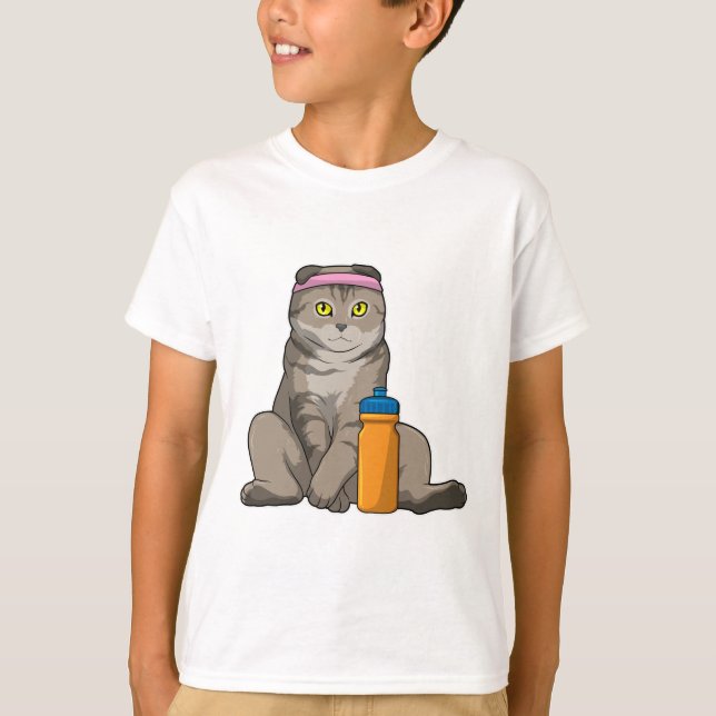 Cat Fitness Drinking mug T-Shirt (Front)