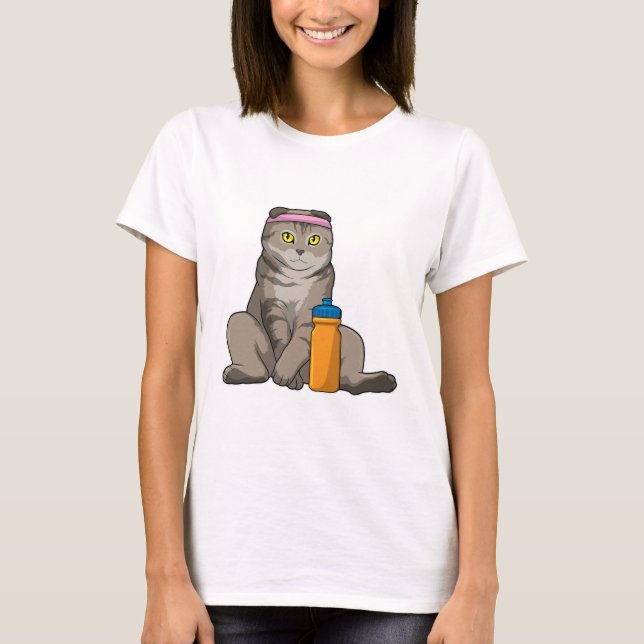 Cat Fitness Drinking mug T-Shirt (Front)