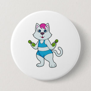 Cat Fitness Dumbbell Button