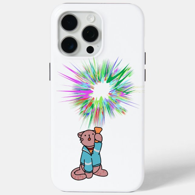 cat flashlight Case-Mate iPhone case (Back)