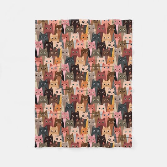 Cat fleece blanket