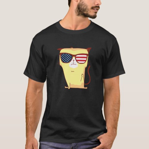Cat Flipping Off Cat Giving Middle Finger Misant T_Shirt