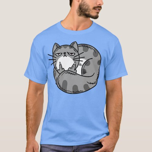 Cat flipping off T_Shirt