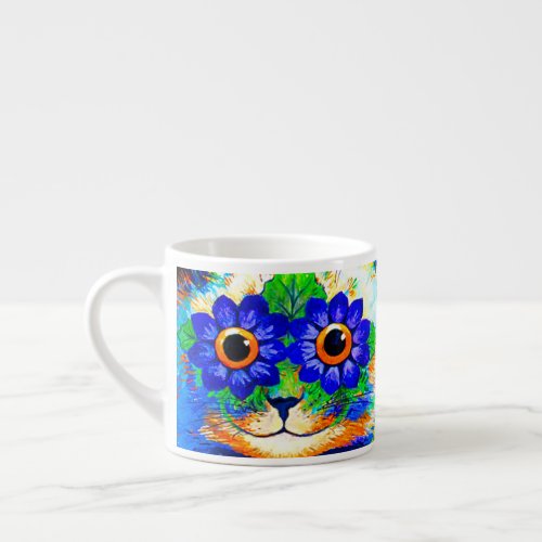 Cat Flower Eyes Espresso Cup