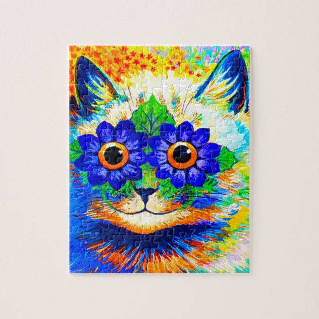 Cat Flower Eyes Jigsaw Puzzle (Vertical)
