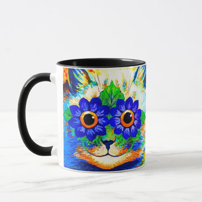 Cat Flower Eyes Mug (Left)