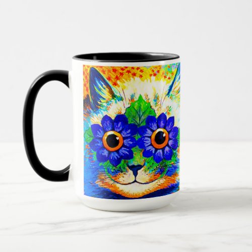 Cat Flower Eyes Mug