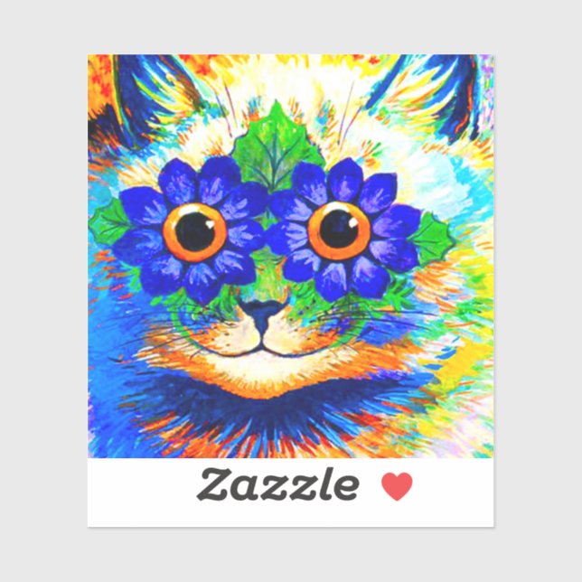 Cat Flower Eyes Sticker (Sheet)