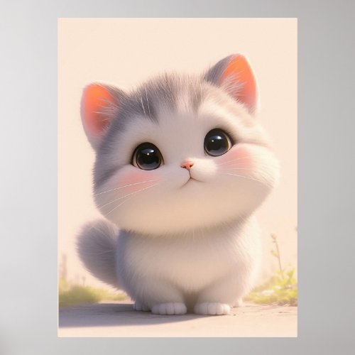 Cat Fluffy Tails Poster