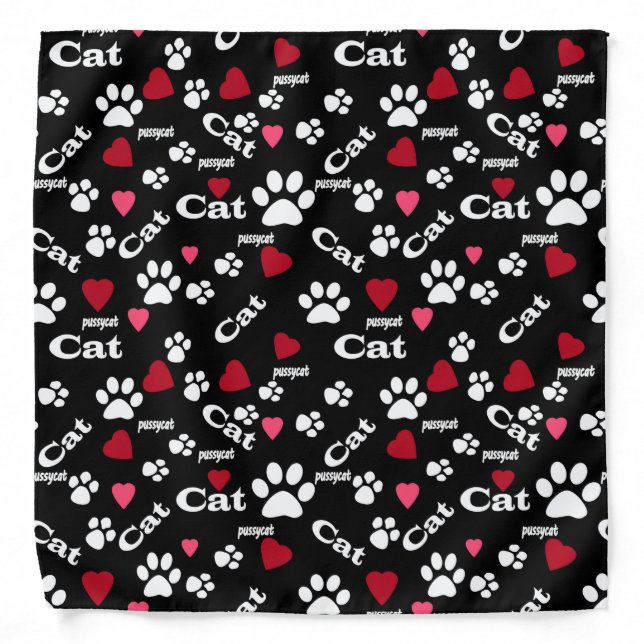 Cat footprints bandana (Front)