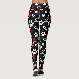 Cat footprints leggings
